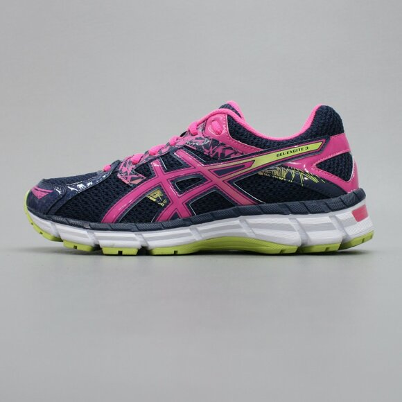 ASICS Ladies 7 Gel-Excite 3 Blue Pink Running Tennis/gym Shoes Sneakers - T5B9N - Picture 3 of 11